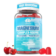 Sugar Free Magnesium Gummies for Women – 400mg per serving, 8 forms