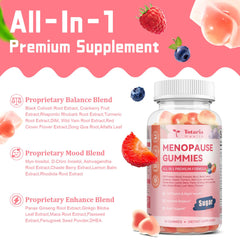 Ingredients blend including black cohosh, cranberry, DIM and prebiotics