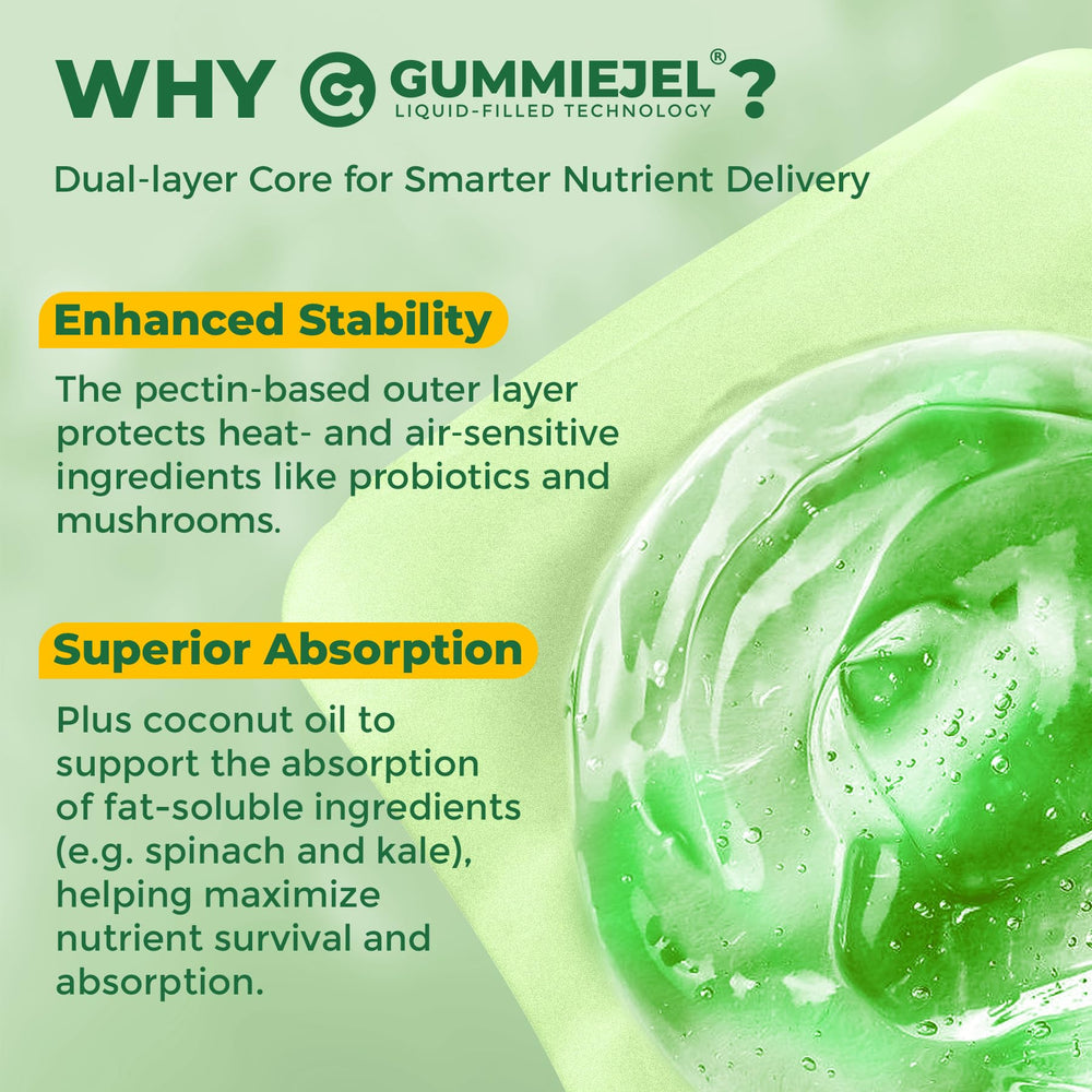 Sugar-free vegan label on peach-flavor gummies