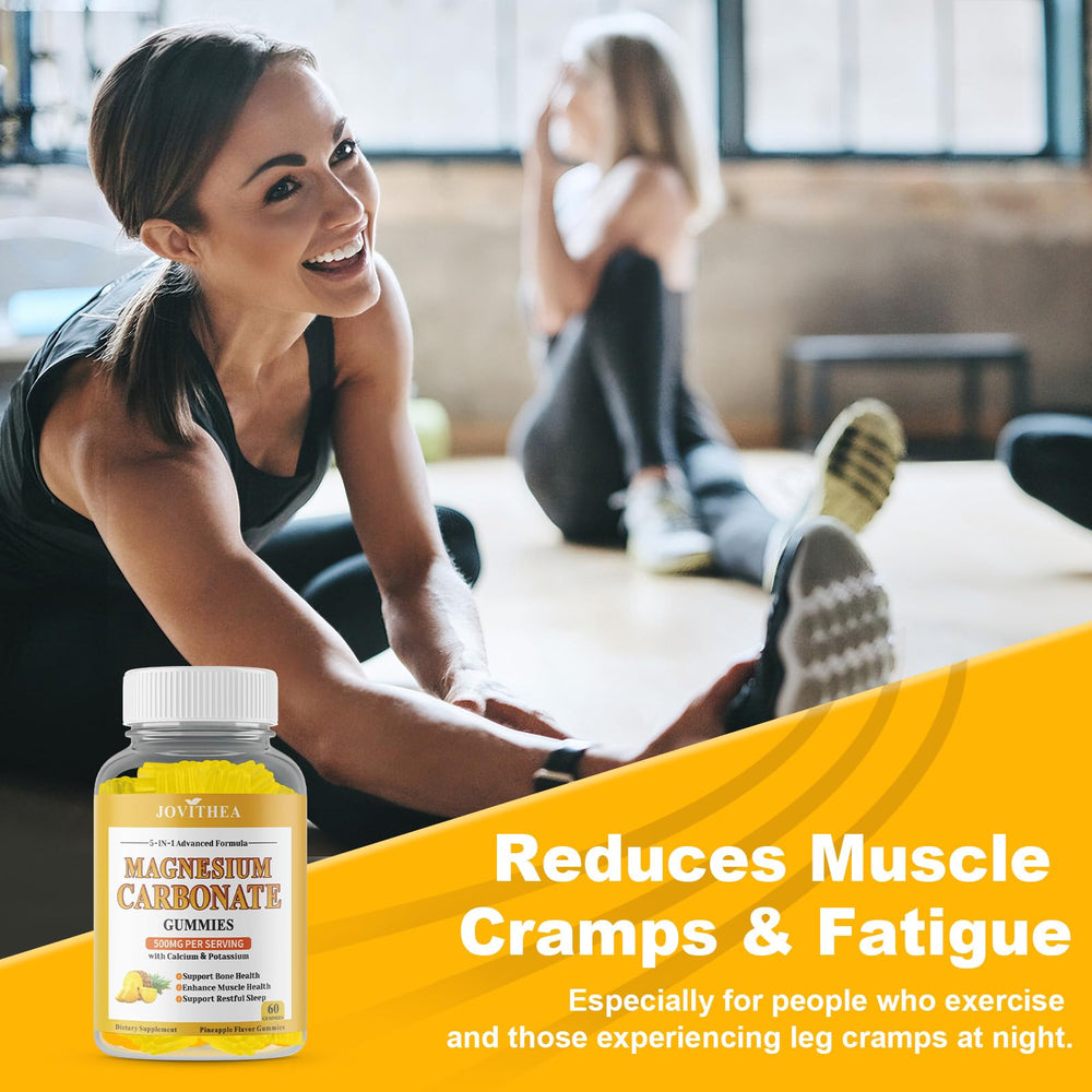 Sugar-free vegan magnesium gummies pineapple flavor