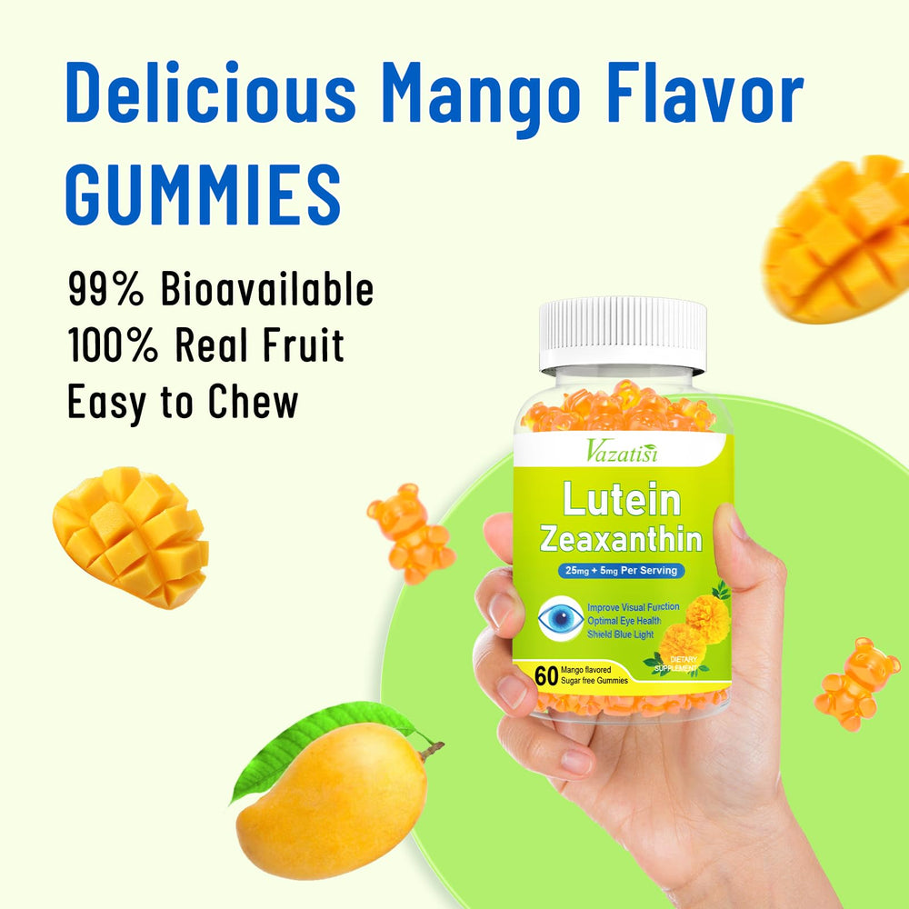 Sugar-free vegan pectin-based mango gummies.