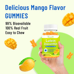 Sugar-free vegan pectin-based mango gummies.