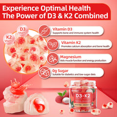 Sugar-free vegan vitamin D3 K2 supplement bottle