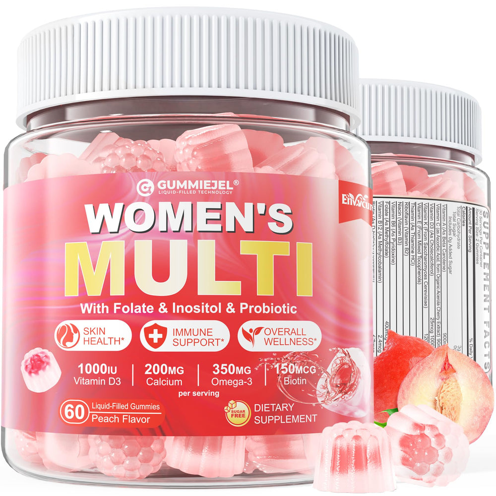 Bottle of sugar-free women's multivitamin gummies
