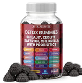 Front view of Sugar Free Zeolite Detox Gummies bottle