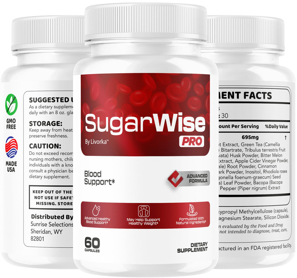 Product shot of SugarWise Pro Capsules 300 count