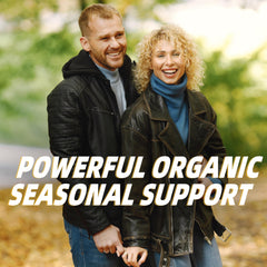 Non-GMO and vegan certification icons on packaging