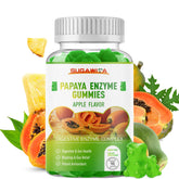 Front view of SUGAWITA Papaya Digestive Enzymes Gummies bottle