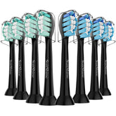SuitShine black 8-pack replacement toothbrush heads for Philips Sonicare – image 1
