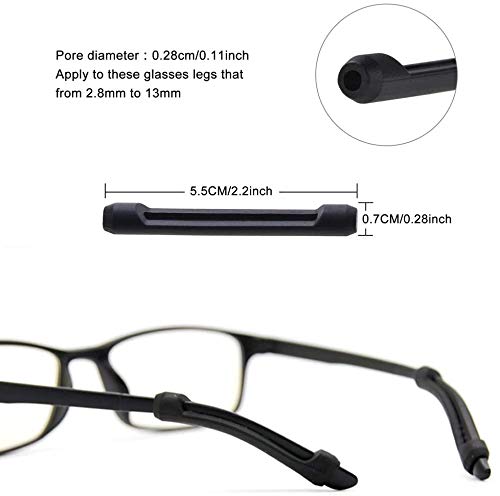 SUKPSY Brown silicone eyeglass ear cushions