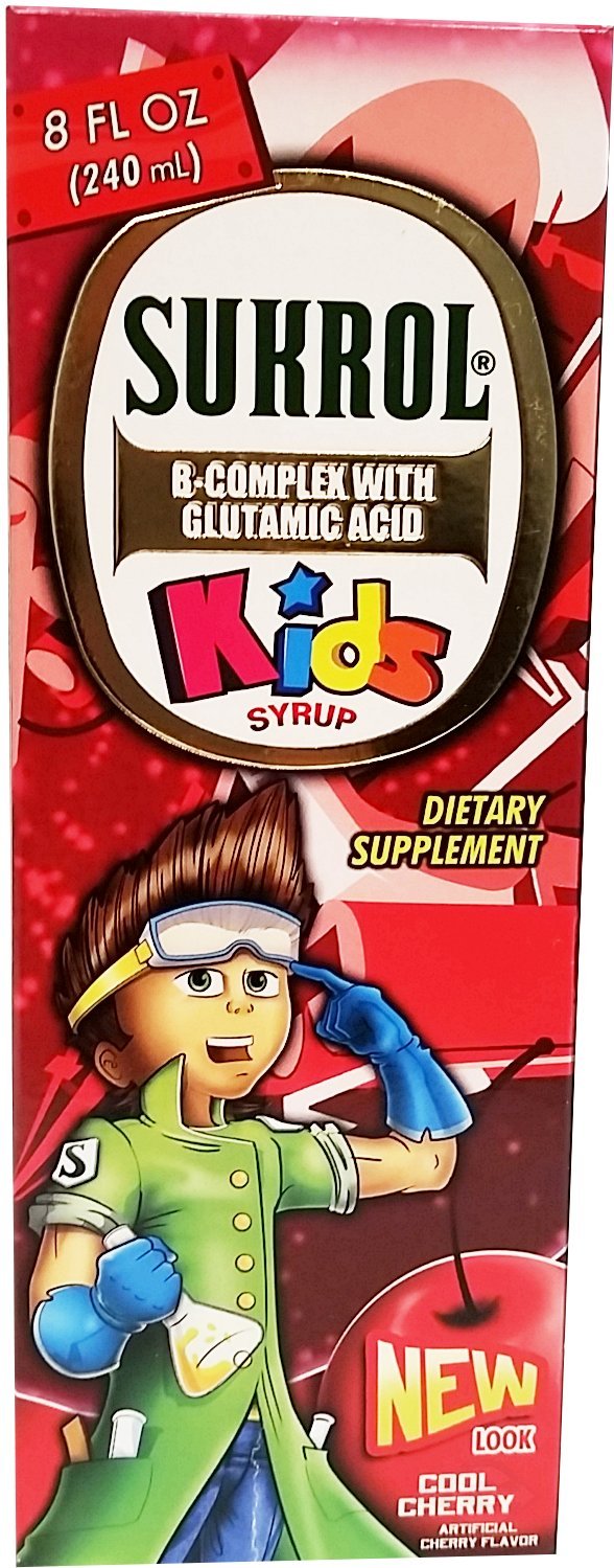 Sukrol Cherry Flavor Dietary Supplement bottle front