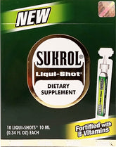 Sukrol Liquid Shot dietary supplement bottle