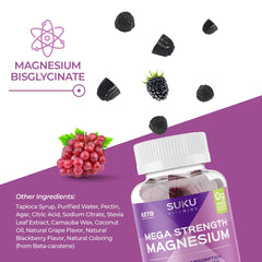 Vegan and keto-friendly magnesium gummies