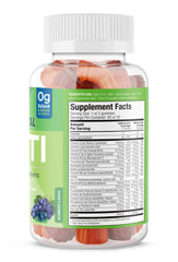 Bottle of SUKU Teen Boy Multivitamin Gummies on white background