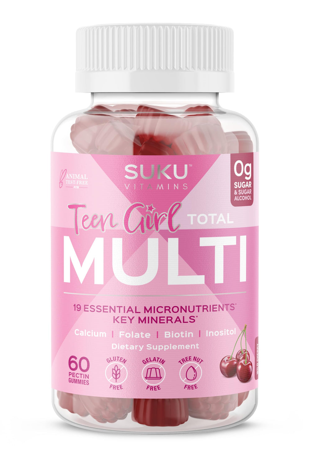 SUKU Teen Girl Multivitamin Gummies bottle front