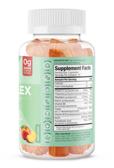 Close-up of SUKU Vitamin B Complex Gummies peach flavour