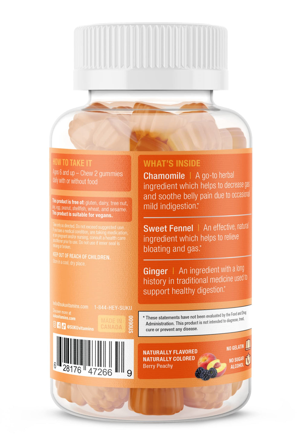 Close-up of Debloat capsules