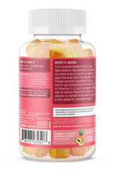 Pineapple and Peach flavored complete women's multivitamin gummies