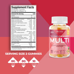 Easy-to-chew women's multivitamin gummies