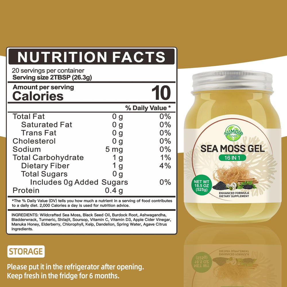 Wildcrafted Irish sea moss used in SumDIP gel