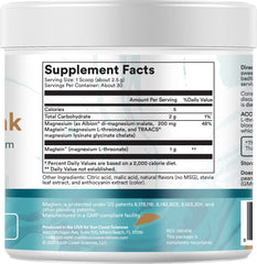 Side view of AccuThink bottle showing label and bottle design