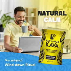 Sun-dried noble kava root powder