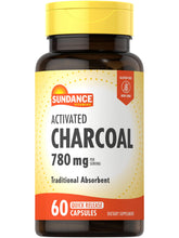 Bottle of Sundance Activated Charcoal 780mg capsules
