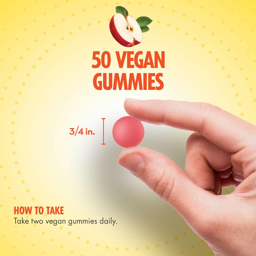 Ingredients list for Sundance Apple Cider Vinegar Gummies, Apple Flavor