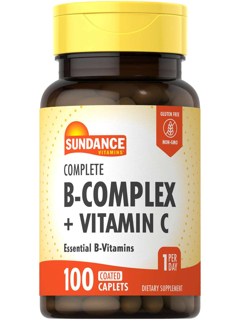 Front label of Sundance Complete B-Complex with Vitamin C - 100 Caplets