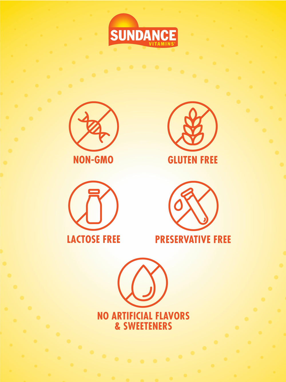 Supplement facts panel for Sundance Calcium 1200 mg with Vitamin D3