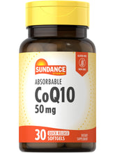 Sundance CoQ10 50mg bottle – 30 absorbable softgels