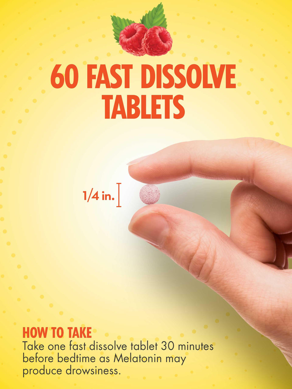 Vegetarian-friendly, gluten-free melatonin tablets in bottle