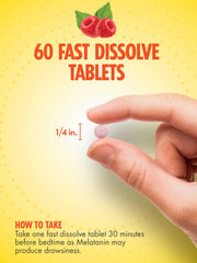 Vegetarian-friendly, gluten-free melatonin tablets in bottle