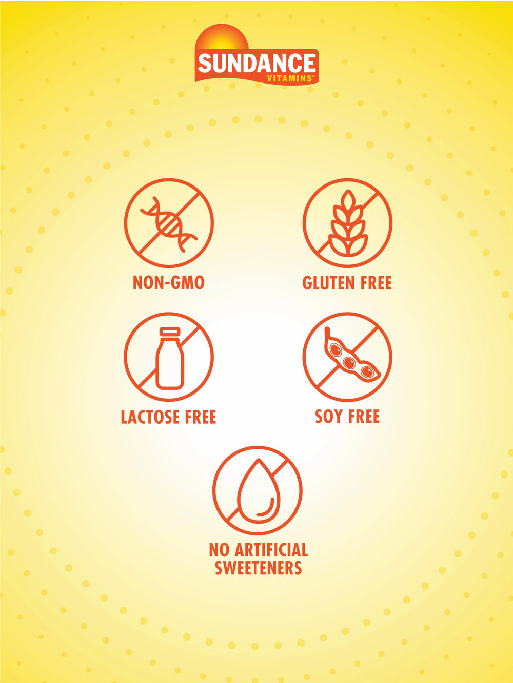 Non-GMO and gluten-free Sundance vitamins