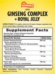 Close-up of Korean Ginseng Extract and Royal Jelly components