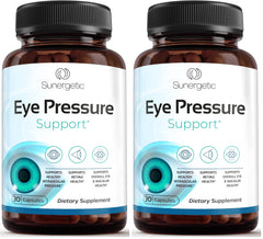 Sunergetic Eye Pressure Support capsules featuring saffron and lutein
