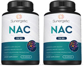 Sunergetic NAC 750mg bottle for daily immune and liver support.