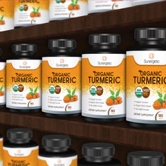 Sunergetic turmeric bottle packaging view
