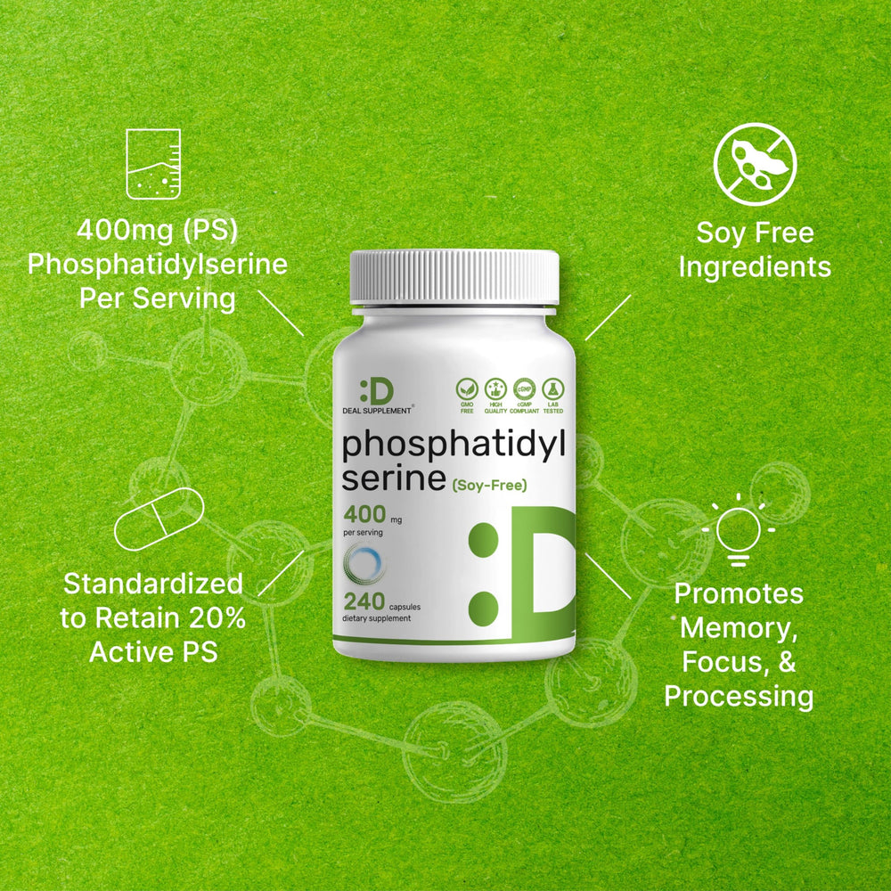 Source infographic showing sunflower lecithin based phosphatidylserine