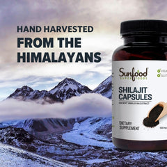 Sunfood Shilajit Capsules packaging in retail display