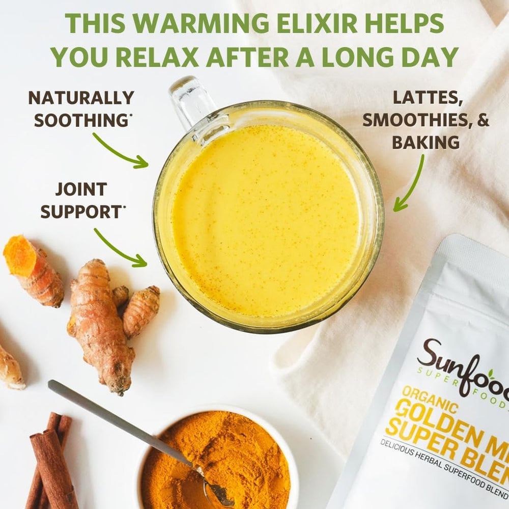Sunfoods Golden Milk Super Blend packaging