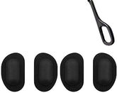 Two pairs of soft silicone nose pads for eyeglasses