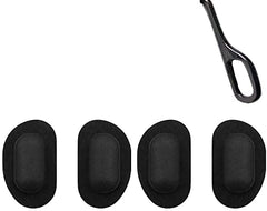 Two pairs of soft silicone nose pads for eyeglasses