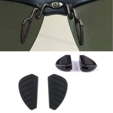 Soft silicone sunglass nose pads 17mm size, front view