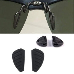 Soft silicone sunglass nose pads 17mm size, front view