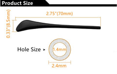 Package includes 1 pair of temple tips for glasses