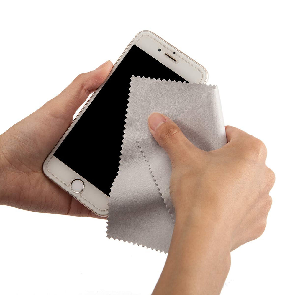 Phone and tablet screen cleaning microfiber cloth, 5x6 inches