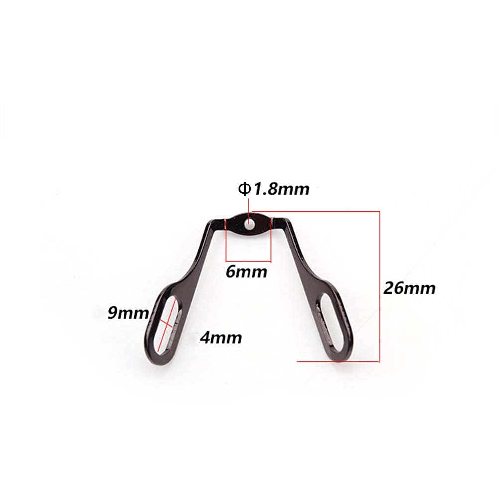 Pair of 15.5mm x 9mm silicone nose pads