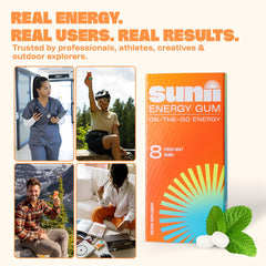 Sunii Energy Gum Canadian-made label highlighting quality and ingredients