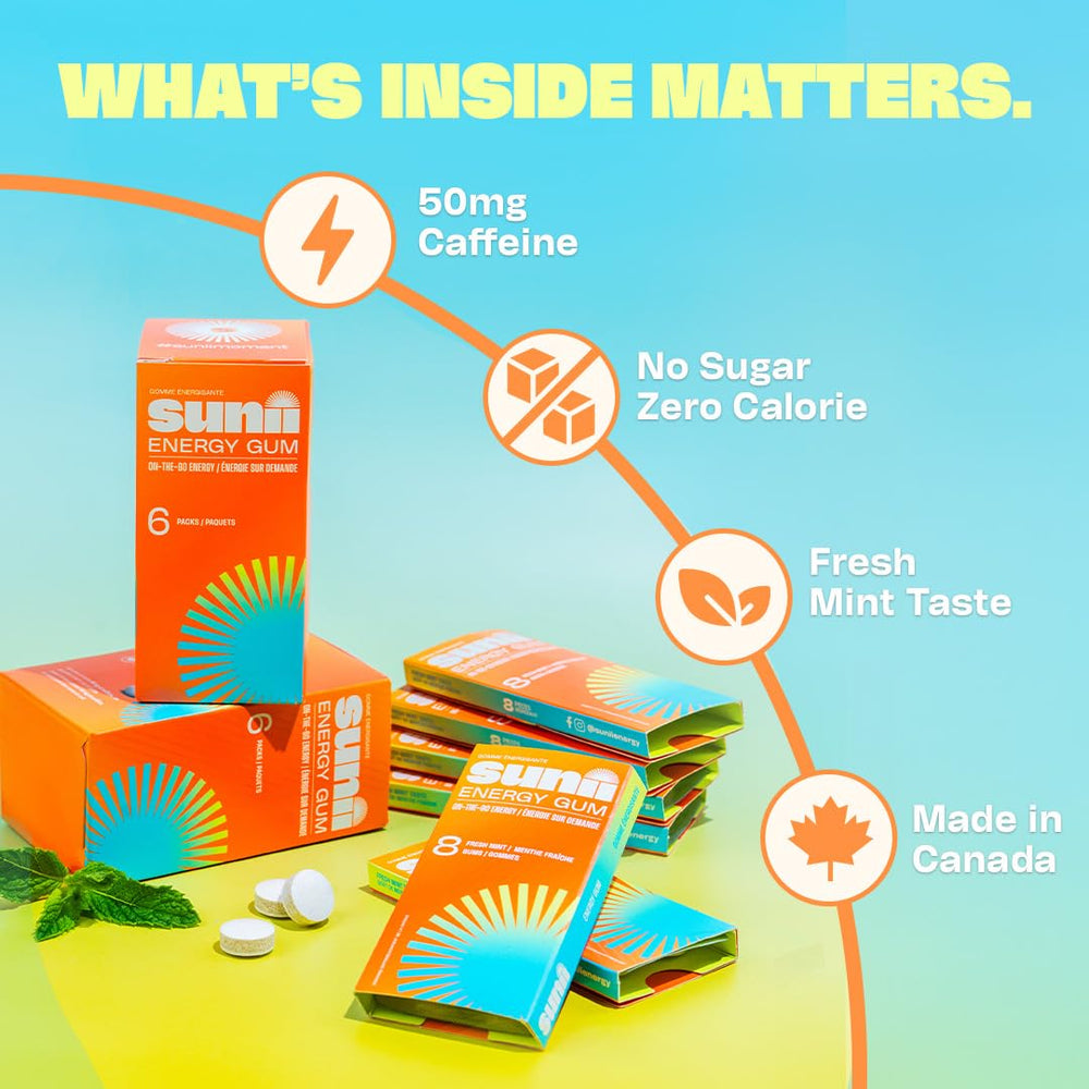 Sunii Energy Gum pocket pack for discreet energy on the go